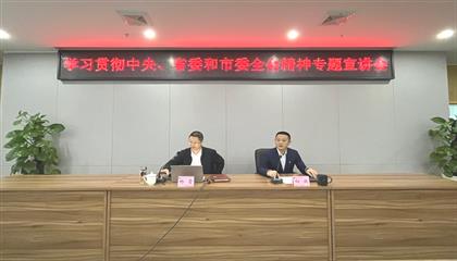 遂寧興業(yè)集團(tuán)召開學(xué)習(xí)貫徹中央、省委和市委全會(huì)精神專題宣講會(huì)